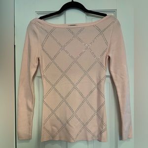 NWOT Venus Pink, Fitted, Soft, Jeweled Sweater